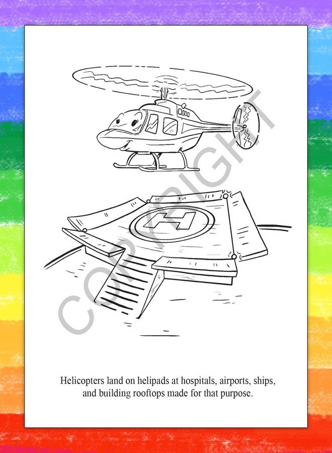 ZOCO - Aviation Adventures and Flying - Educational Coloring Books (50 Bulk Pack, with Crayons) - Airplanes, Pilots, Airlines Handout - Games, Puzzles, Fun Activities for Kids - Image 5